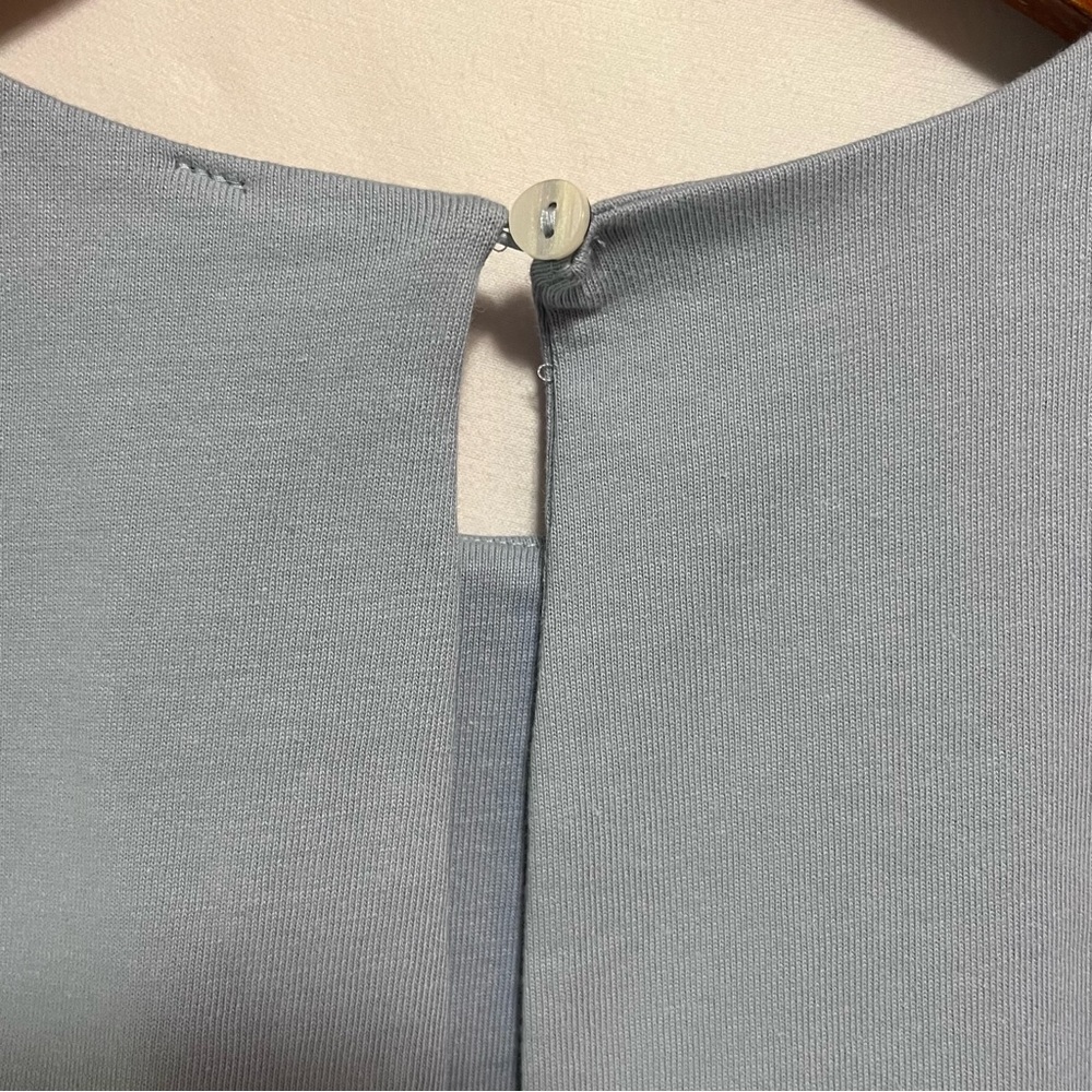 Zara Light Blue Romper L Sleeveless Minimal Chic Flowy Soft Summer - Picture 7 of 12